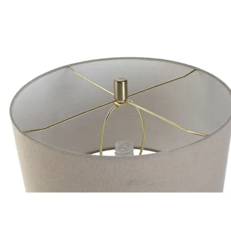 Galda lampa Home ESPRIT Bēšs Bronza
