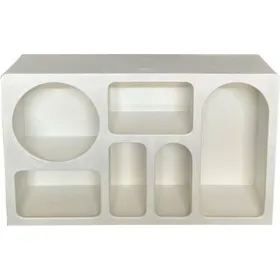 Sideboard Home ESPRIT White MDF Wood 120 x 26 x 75 cm