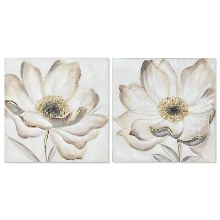 Drobė Home ESPRIT Drobė Medžio MDF 60 x 3 x 60 cm