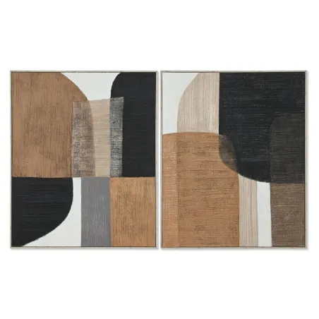 Картина Home ESPRIT Джут полистирол 82 x 4,5 x 102 cm (2 штук)