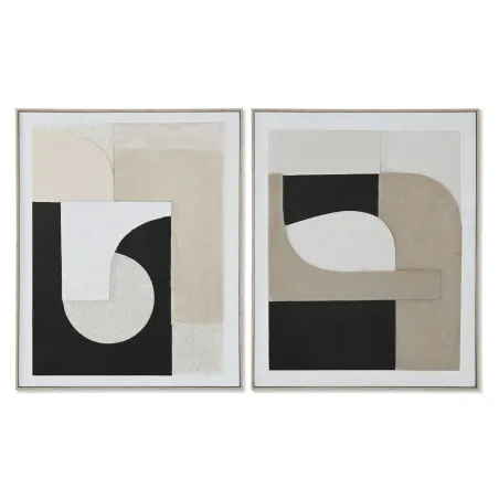 Canvas Home ESPRIT Brūns Melns Abstrakts Urbāns 82 x 3,8 x 102 cm 82 x 3,8 x 101,5 cm (2 gb.)