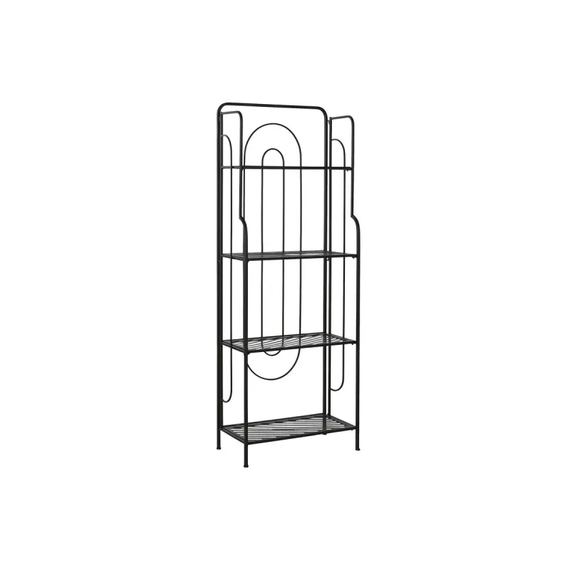Plaukti Home ESPRIT Melns Metāls 60 x 27 x 160 cm