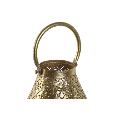 Svečturis Home ESPRIT Bronza Metāls Stikls 25 x 25 x 26,5 cm