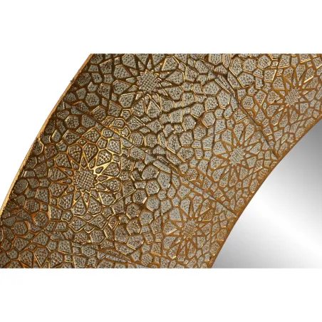 Sieninis veidrodis Home ESPRIT Auksinis Arabas 80 x 5,5 x 80 cm