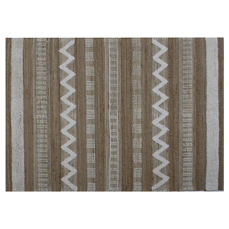 Ковер Home ESPRIT Белый Коричневый Boho 200 x 300 x 1 cm