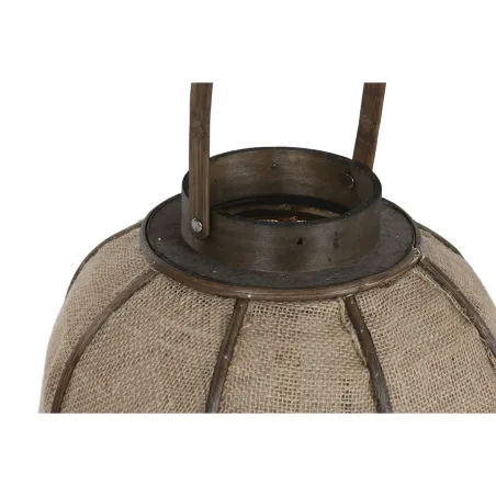 Kynttilänjalka Home ESPRIT Luonnollinen Juutti Bambu 31,5 x 31,5 x 53 cm