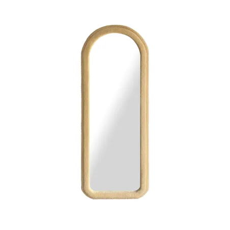 Настенное зеркало Home ESPRIT Коричневый Велюр Scandi 60 x 4 x 160 cm