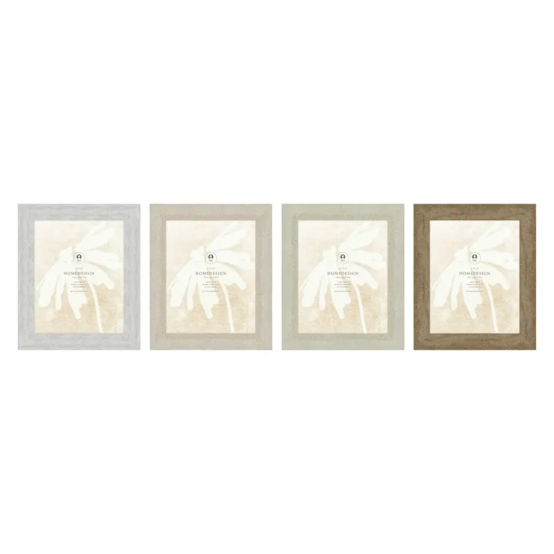 Foto rāmis Home ESPRIT Balts Bēšs Stikls polistirols Marmors Skandināvu 26 x 2 x 31 cm (4 gb.)