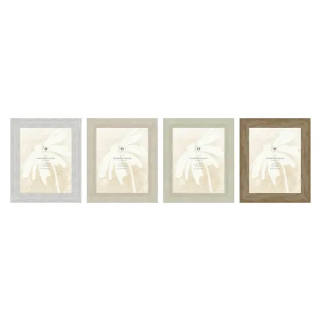 Kuvakehys Home ESPRIT Valkoinen Beige Kristalli polystyreeni Marmori Skandinaavinen 26 x 2 x 31 cm (4 osaa)