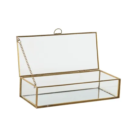 Lādīte Home ESPRIT Bronza Metāls Stikls 23 X 10 X 5,5 cm