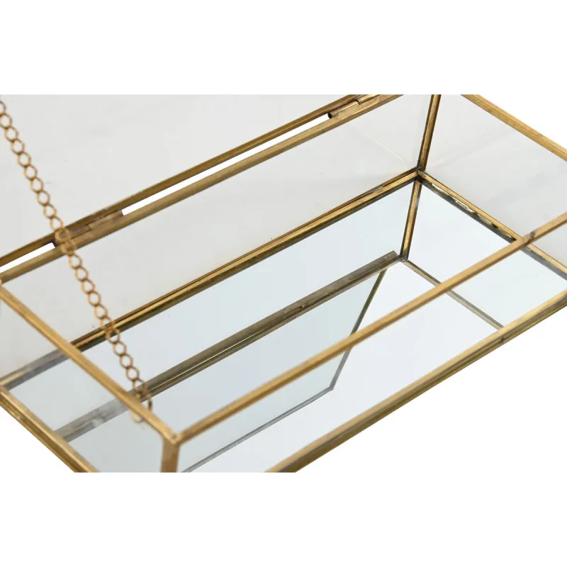 Lādīte Home ESPRIT Bronza Metāls Stikls 23 X 10 X 5,5 cm