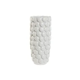 Vāze Home ESPRIT Balts Keramika Vidusjūra 15,5 X 15,5 X 33,5 cm