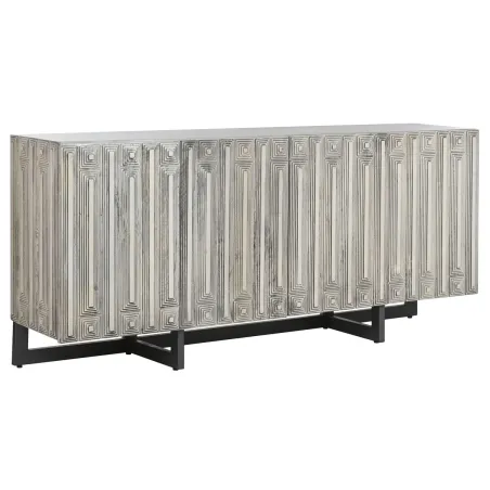 Puhvetkapp Home ESPRIT Valge Metall Mangopuit 180 X 38,7 X 80 cm