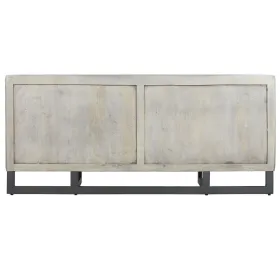 Puhvetkapp Home ESPRIT Valge Metall Mangopuit 180 X 38,7 X 80 cm