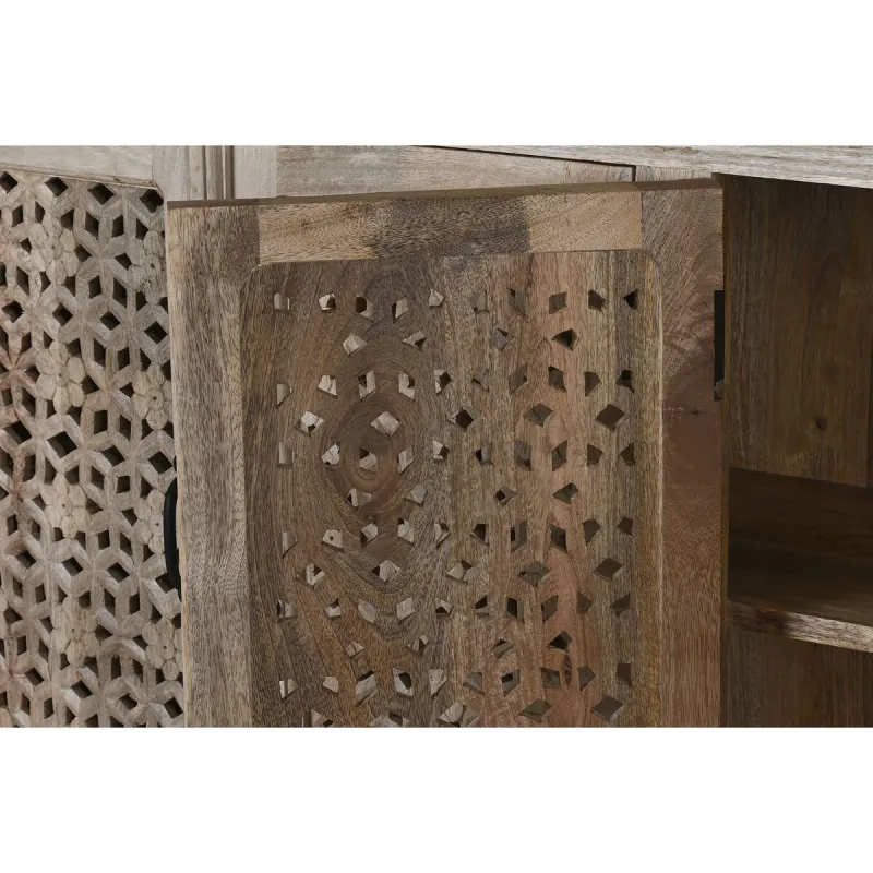 Puhvetkapp Home ESPRIT Naturaalne Mangopuit 185 X 40 X 100 cm