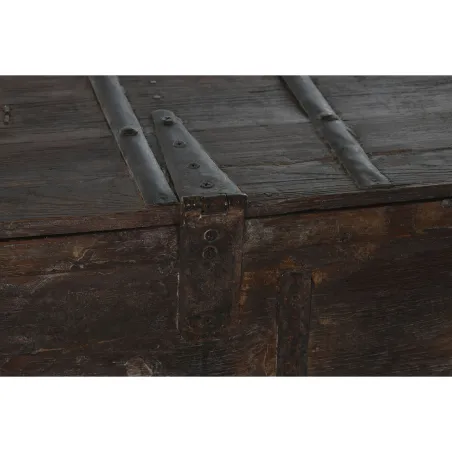 Сундук Home ESPRIT Коричневый Железо древесина тика 137 x 44 x 98 cm