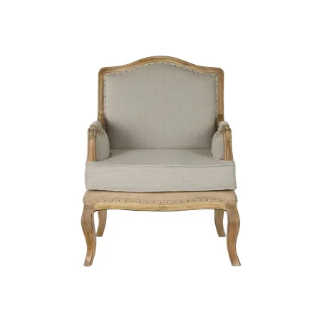 Nojatuoli Home ESPRIT Valkoinen Luonnollinen Mangopuu 72 x 80 x 95 cm
