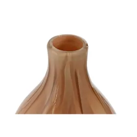 Vaza Home ESPRIT Persikas Stiklas Šiuolaikiškas 17,5 x 17,5 x 44 cm