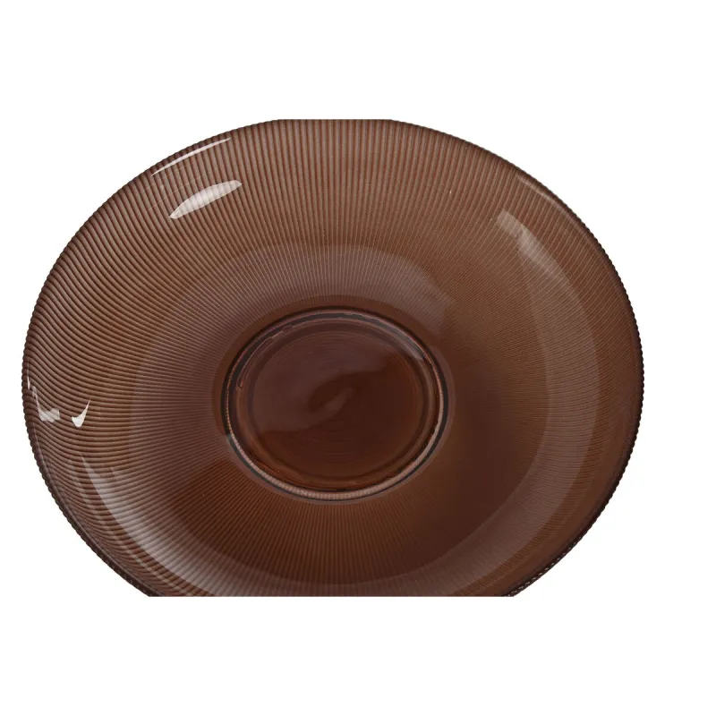 Galda rotājums Home ESPRIT Brūns Stikls 23,5 X 23,5 X 11 cm