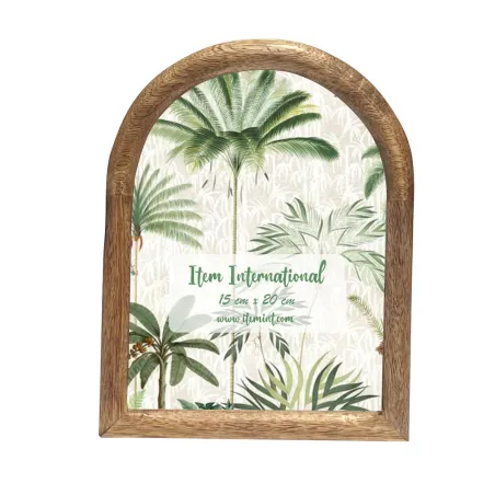 Fotoraam Home ESPRIT Naturaalne Kristall Mangopuit Troopiline