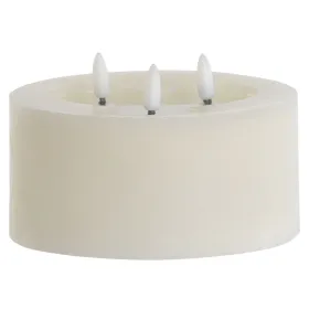 LED Kynttilä Home ESPRIT Beige 15 x 15 x 7 cm (AA)