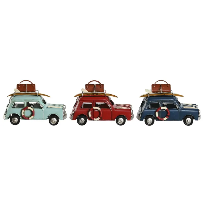 Dekoratīvās figūriņas Home ESPRIT Zils Sarkans Debesu zils 16 x 8,5 x 10,5 cm (3 gb.)