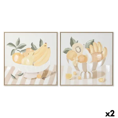 Drobė Home ESPRIT polistirenas Drobė 80 x 4 x 80 cm (2 vnt.)