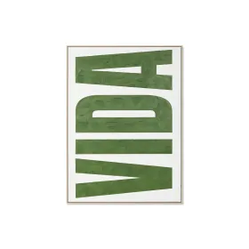 Drobė Home ESPRIT VIDA Žalia Rusvai gelsva Šiuolaikiškas 103 x 4,5 x 143 cm