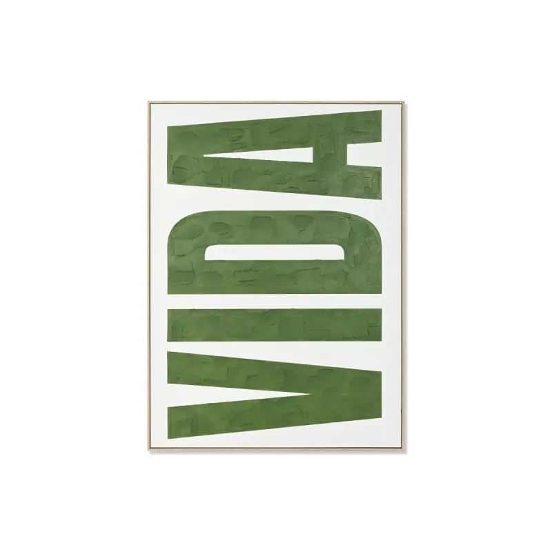 Полотно Home ESPRIT VIDA Зеленый Бежевый современный 103 x 4,5 x 143 cm