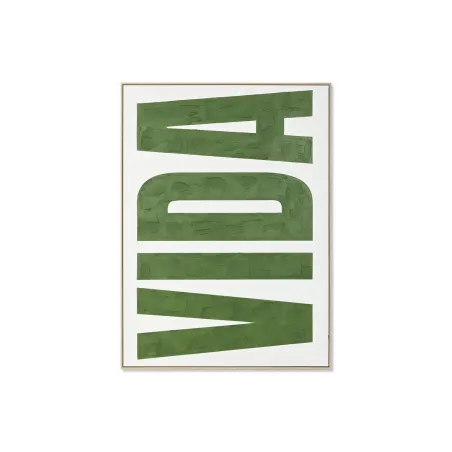 Drobė Home ESPRIT VIDA Žalia Rusvai gelsva Šiuolaikiškas 103 x 4,5 x 143 cm