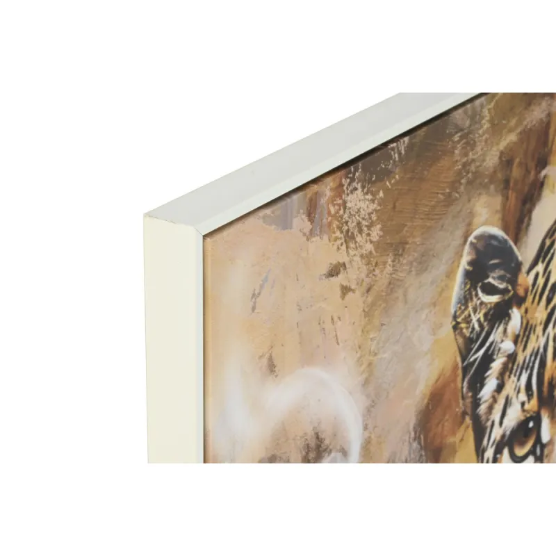 Drobė Home ESPRIT Ruda Juoda Auksinis 103,5 x 3,5 x 103,5 cm (2 vnt.)