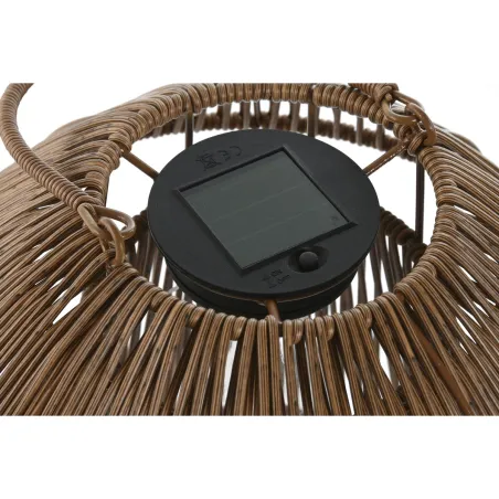 Solar lamp Home ESPRIT White Brown 31 x 31 x 30 cm (2 Units)