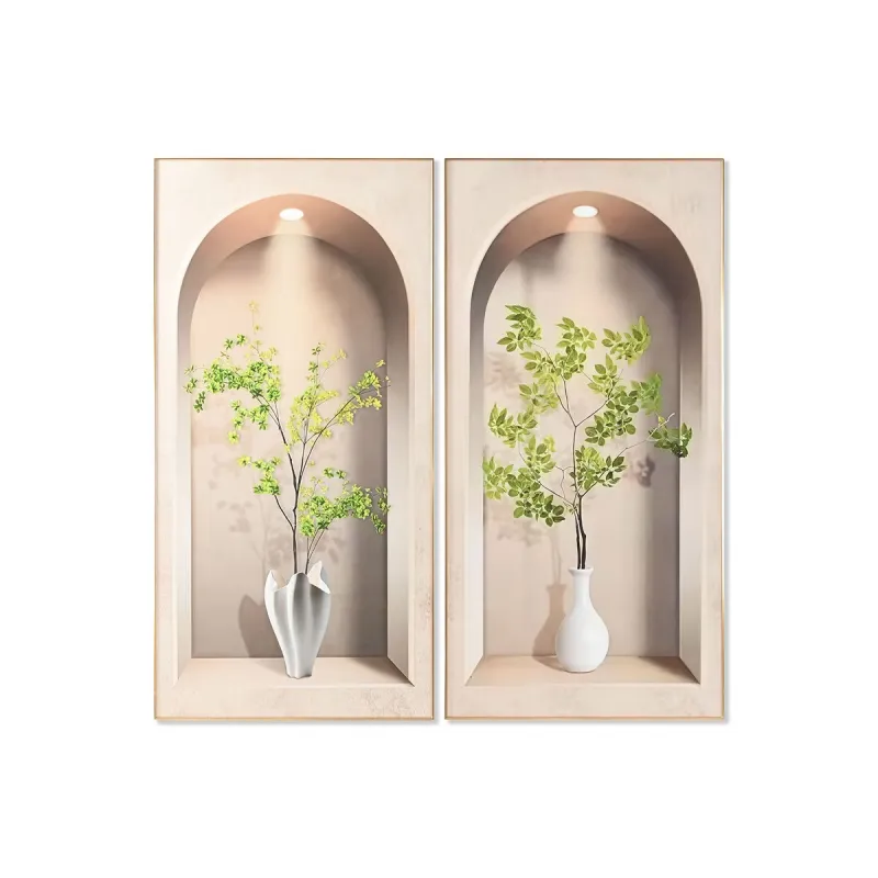 Paveikslas Home ESPRIT Aliuminis Medžio MDF 80 x 3,5 x 160 cm