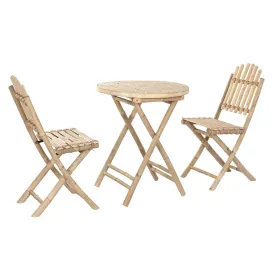 Pöytäsetti 2 tuolilla Home ESPRIT 61 x 61 x 73 cm