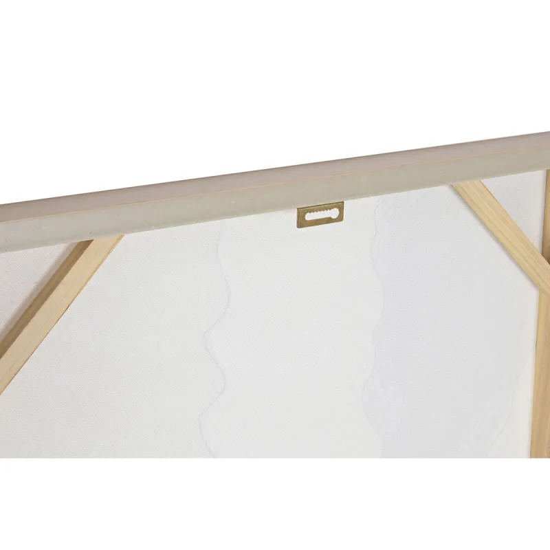 Drobė Home ESPRIT Balta Rusvai gelsva Skandinavijos 62 x 4,5 x 82 cm (2 vnt.)