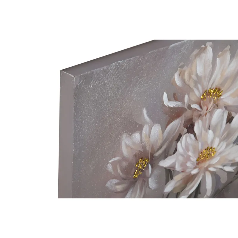 Canvas Home ESPRIT Canvas MDF Wood 120 x 3 x 60 cm