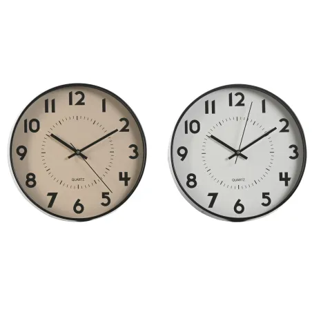 Настенное часы Home ESPRIT Белый Бежевый PVC 30 x 4 x 30 cm (2 штук)