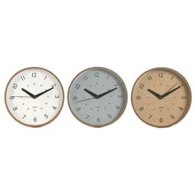 Wall Clock Home ESPRIT White Beige Grey PVC 30 x 4 x 30 cm (3 Units)
