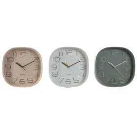 Seinäkello Home ESPRIT Valkoinen Vihreä PVC 28,5 x 5 x 28,5 cm (3 osaa)