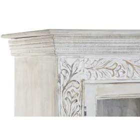 Esittelyteline Home ESPRIT Valkoinen Kristalli Mangopuu 100 x 45 x 180 cm