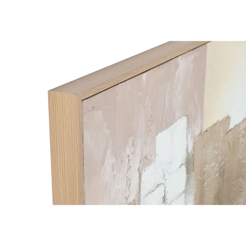 Drobė Home ESPRIT Balta Rusvai gelsva Abstraktus Miesto 92 x 4,5 x 121,5 cm (2 vnt.)
