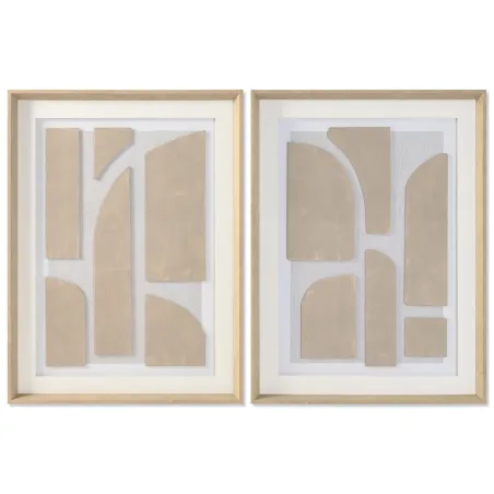 Glezna Home ESPRIT Stikls polistirols 60 x 5 x 80 cm (2 gb.)