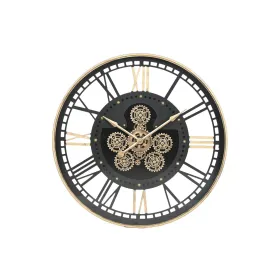 Sienas pulkstenis Home ESPRIT Melns Bronza Metāls Stikls 100 x 9 x 100 cm