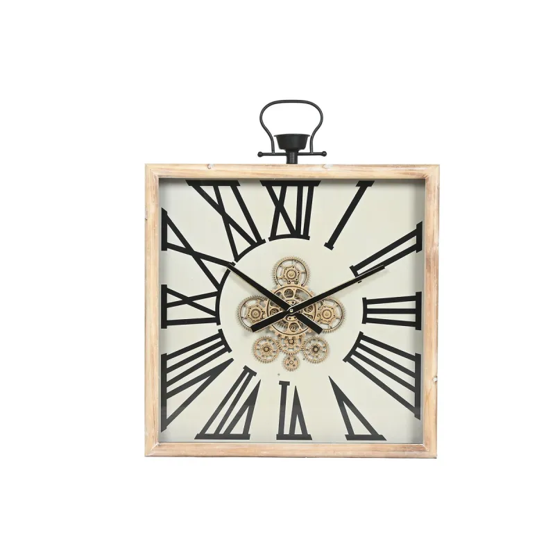 Настенное часы Home ESPRIT Белый Натуральный Металл древесина сосны 60 x 8,5 x 73 cm