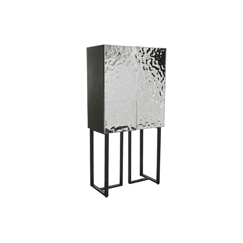 Puhvetkapp Home ESPRIT Hõbedane Metall Teras 80 x 41 x 160 cm