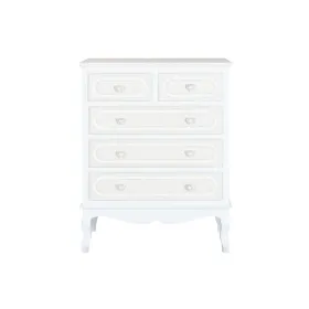 Kumode Home ESPRIT Balts Bēšs Romantiski 80 x 42 x 105 cm
