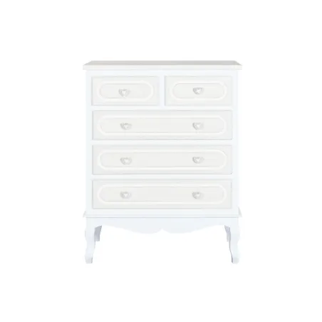 Lipasto Home ESPRIT Valkoinen Beige Romanttinen 80 x 42 x 105 cm