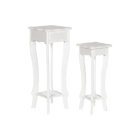 2 tooli komplekt Home ESPRIT Valge 30 x 30 x 76,5 cm