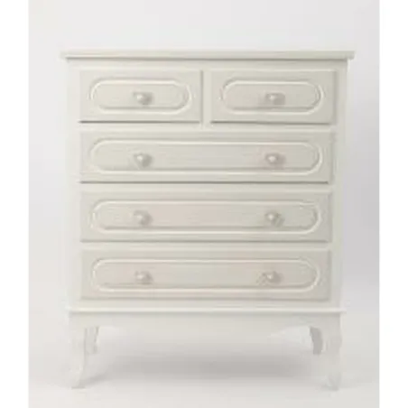 Set of 2 tables Home ESPRIT White 30 x 30 x 76,5 cm