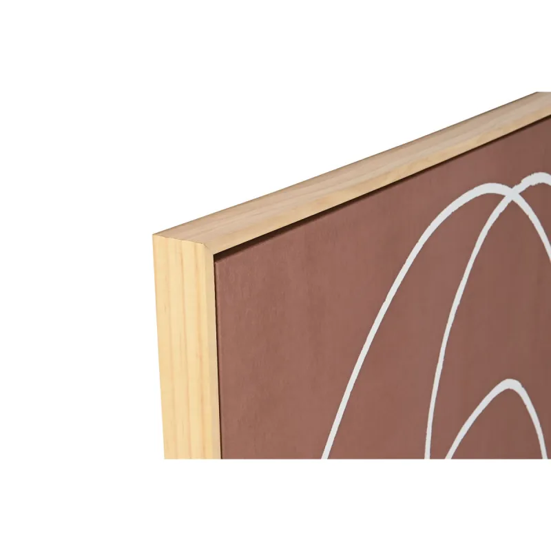 Painting Home ESPRIT Wood Canvas 82,6 x 4,3 x 122,6 cm 83 x 4,3 x 123 cm (2 Units)